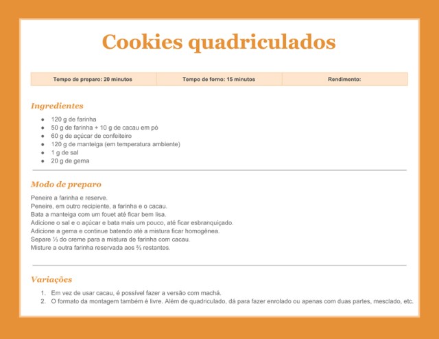 Receitacookies
